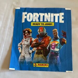 Panini Fortnite Sticker Pack - Blue with White Text
